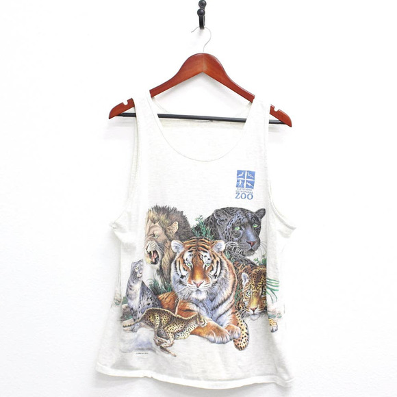 Vintage Shirts Vintage Cleveland Metroparks Zoo Big Cat Tank Top